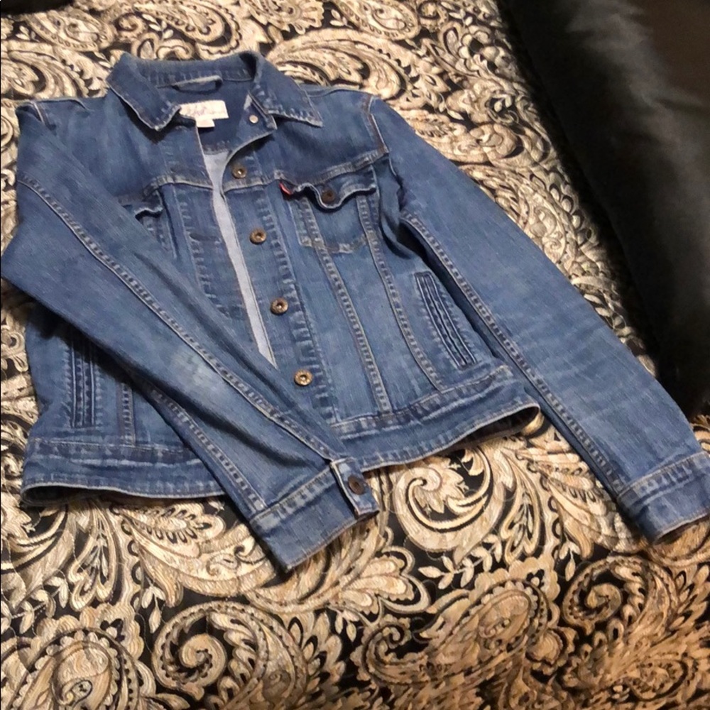 Crop Blue jean Levi jacket